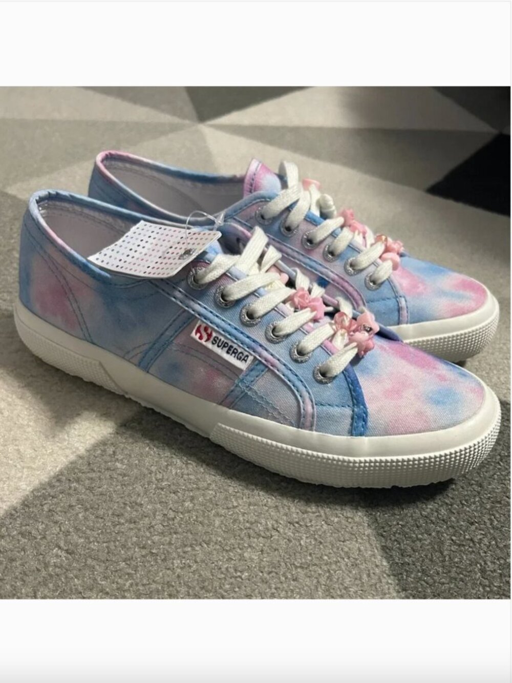 NWT Superga 2750 Tie Dye Beads Sneakers Size Mens 7/Women's‎ 8.5